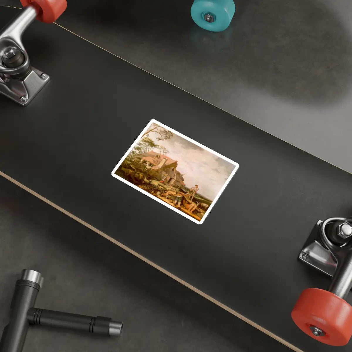 SKU:10872273167345294638 Sticker types:White Shape:Die-Cut Sizes:4" × 4"