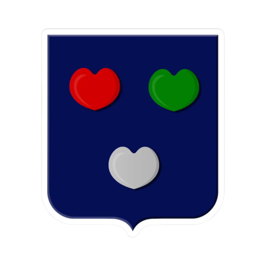 Bloemendaal wapen 1816 (Netherlands) (Coat of Arms) STICKER Vinyl Kiss-Cut Decal 2 Inch White - The Sticker Space