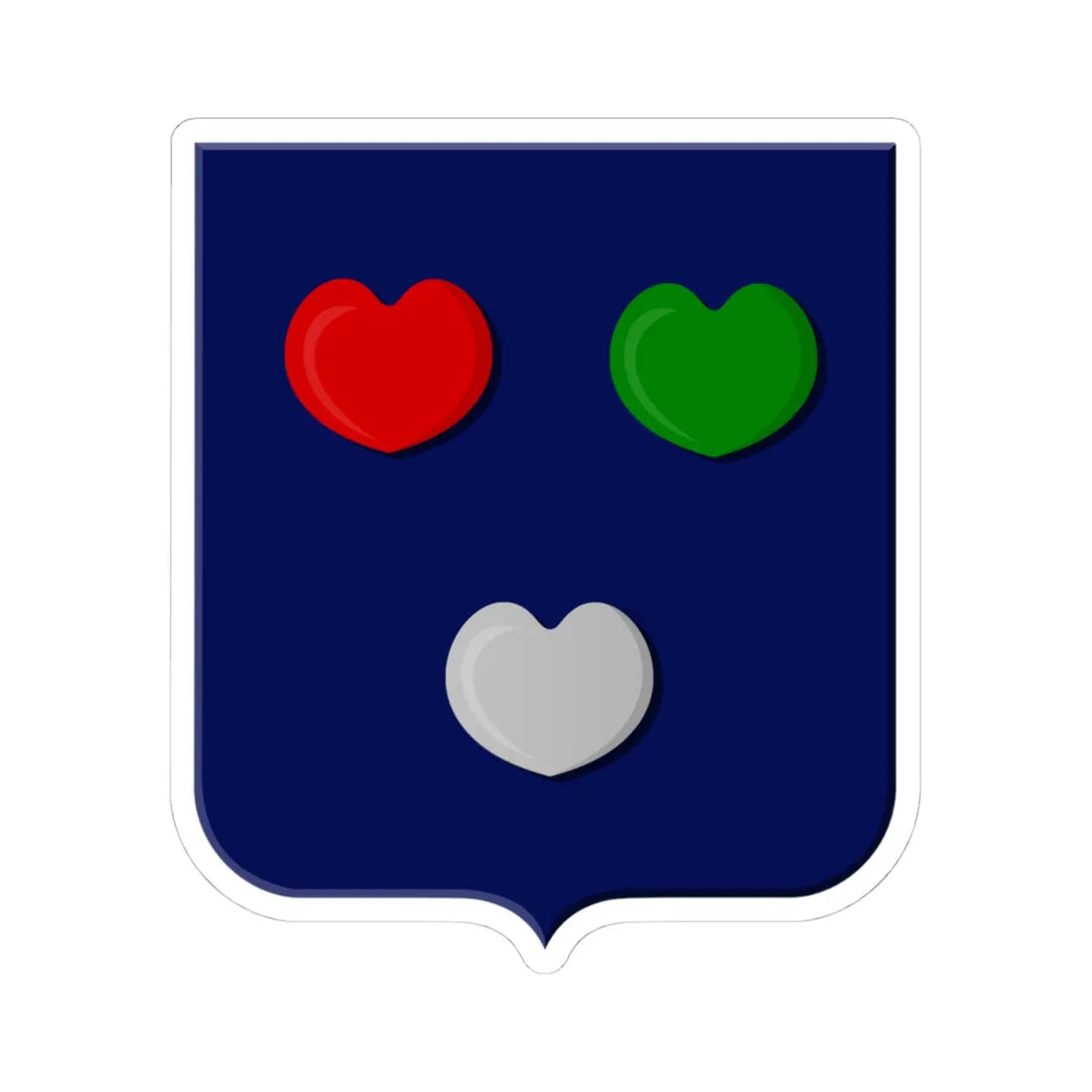 Bloemendaal wapen 1816 (Netherlands) (Coat of Arms) STICKER Vinyl Kiss-Cut Decal 4 Inch White - The Sticker Space