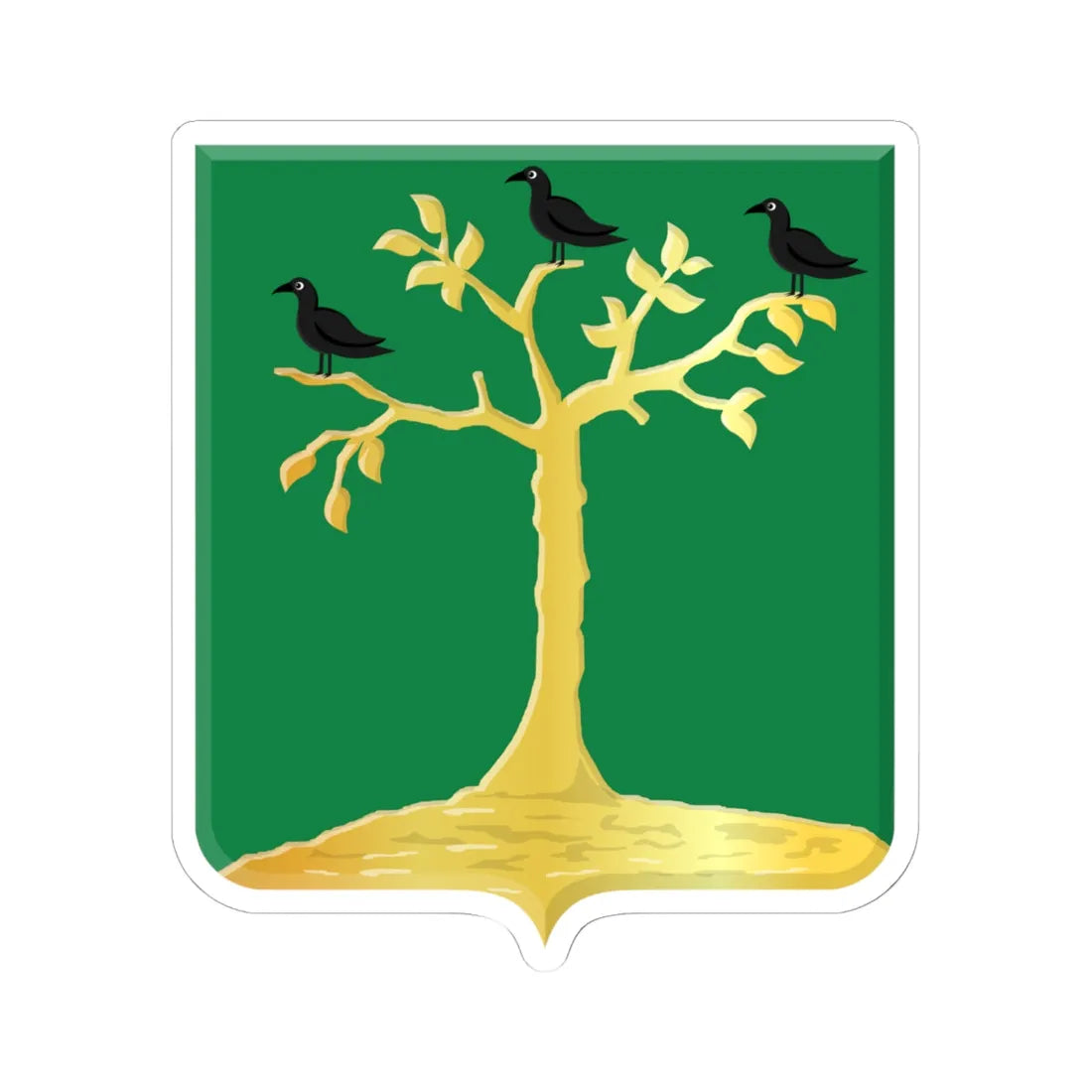 Blokker wapen (Netherlands) (Coat of Arms) STICKER Vinyl Kiss-Cut Decal 6 Inch White - The Sticker Space