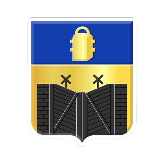 Blokzijl wapen HRvA (Netherlands) (Coat of Arms) STICKER Vinyl Kiss-Cut Decal 2 Inch White - The Sticker Space