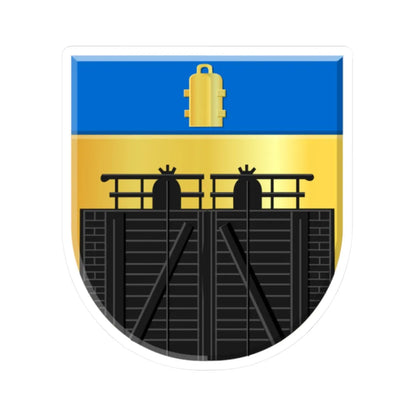 Blokzijl wapen (Netherlands) (Coat of Arms) STICKER Vinyl Kiss-Cut Decal 2 Inch White - The Sticker Space