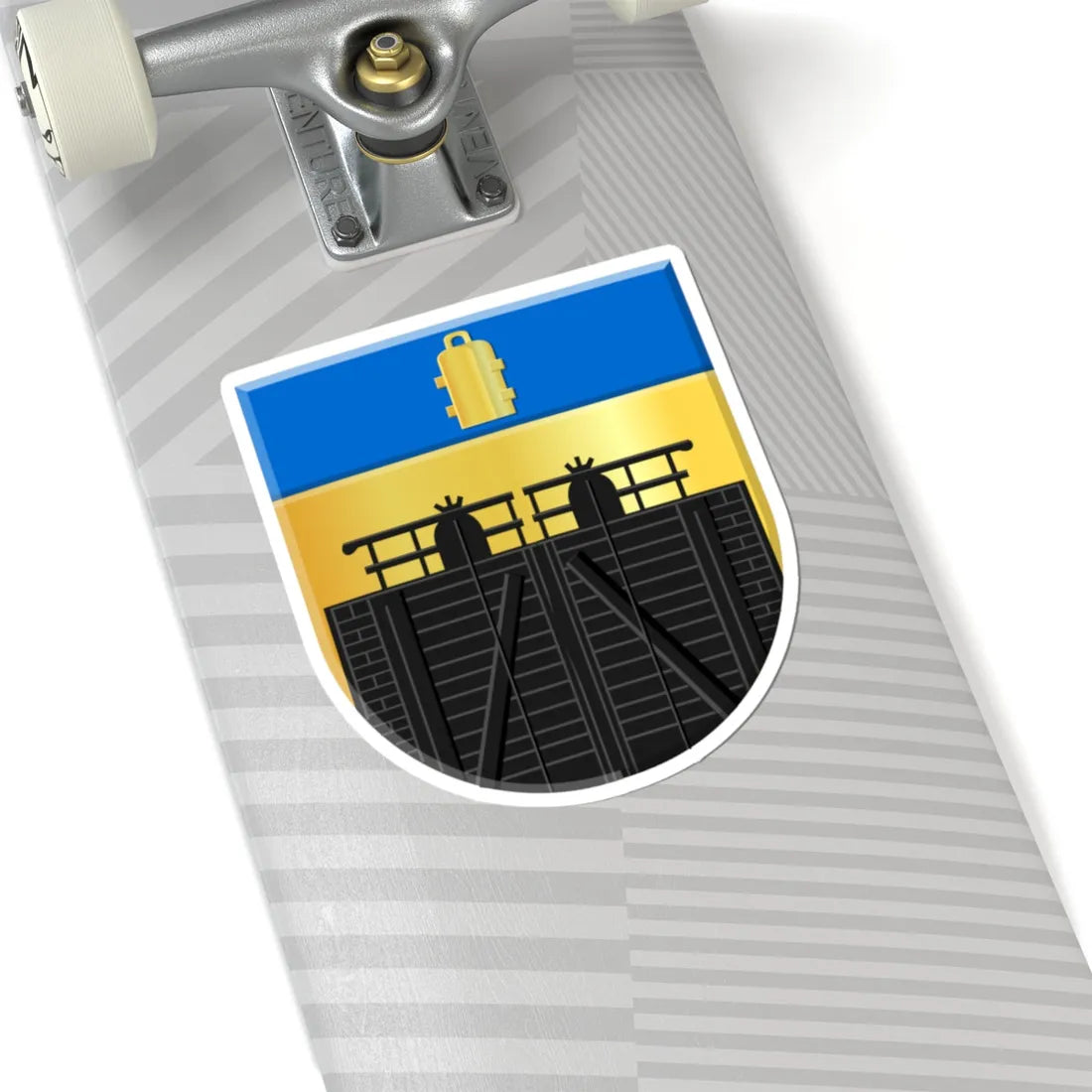 Blokzijl wapen (Netherlands) (Coat of Arms) STICKER Vinyl Kiss-Cut Decal - The Sticker Space