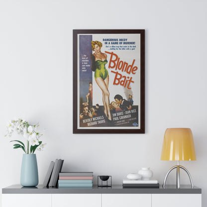 BLONDE BAIT 1956 - Framed Movie Poster-The Sticker Space