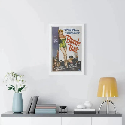 BLONDE BAIT 1956 - Framed Movie Poster - The Sticker Space