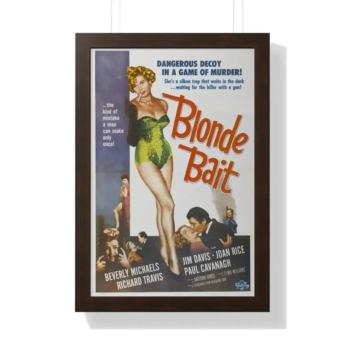 BLONDE BAIT 1956 - Framed Movie Poster - The Sticker Space