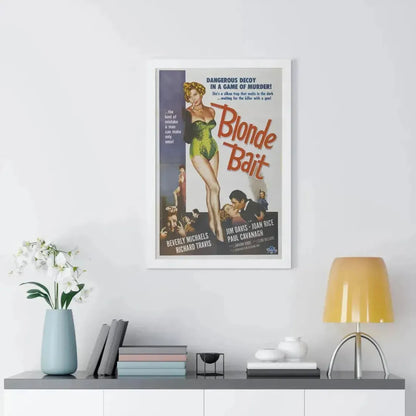 BLONDE BAIT 1956 - Framed Movie Poster - The Sticker Space