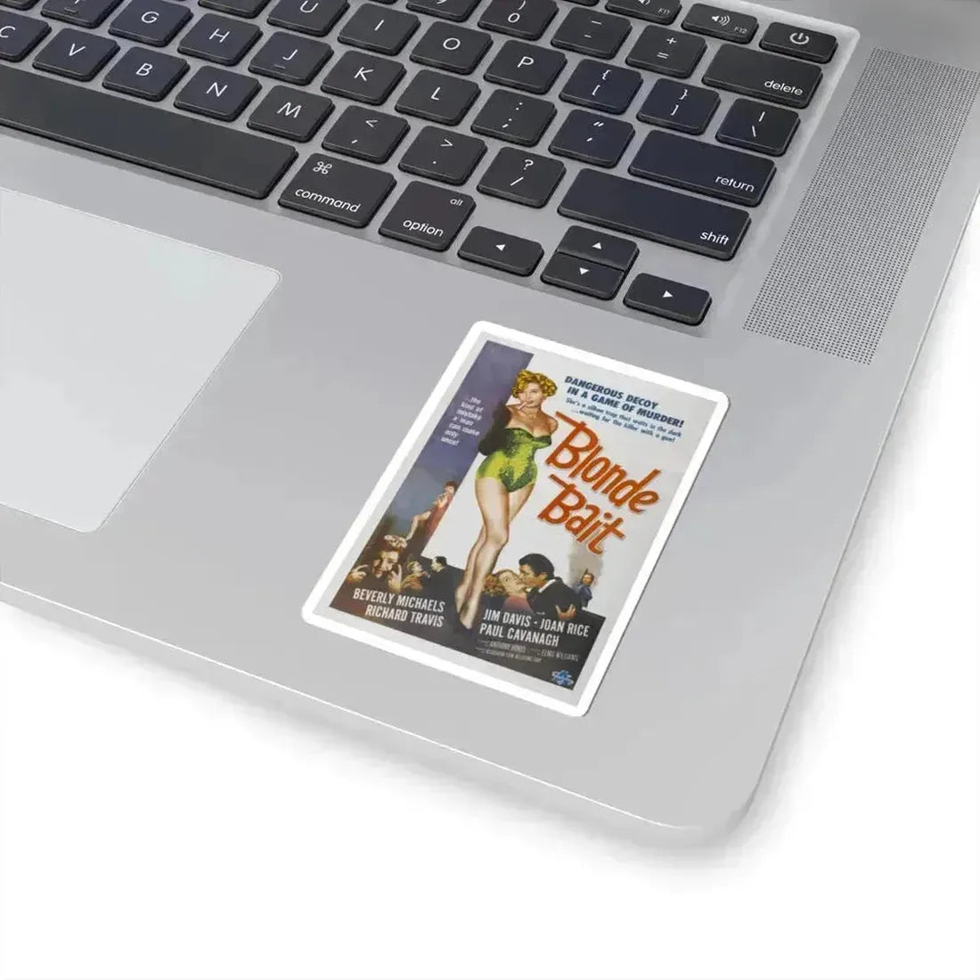 BLONDE BAIT 1956 Movie Poster - STICKER Vinyl Kiss-Cut Decal - The Sticker Space
