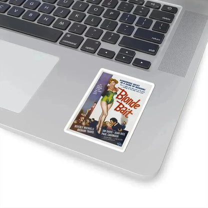 Blonde Bait 1956 Movie Poster - STICKER Vinyl Kiss-Cut Decal - The Sticker Space