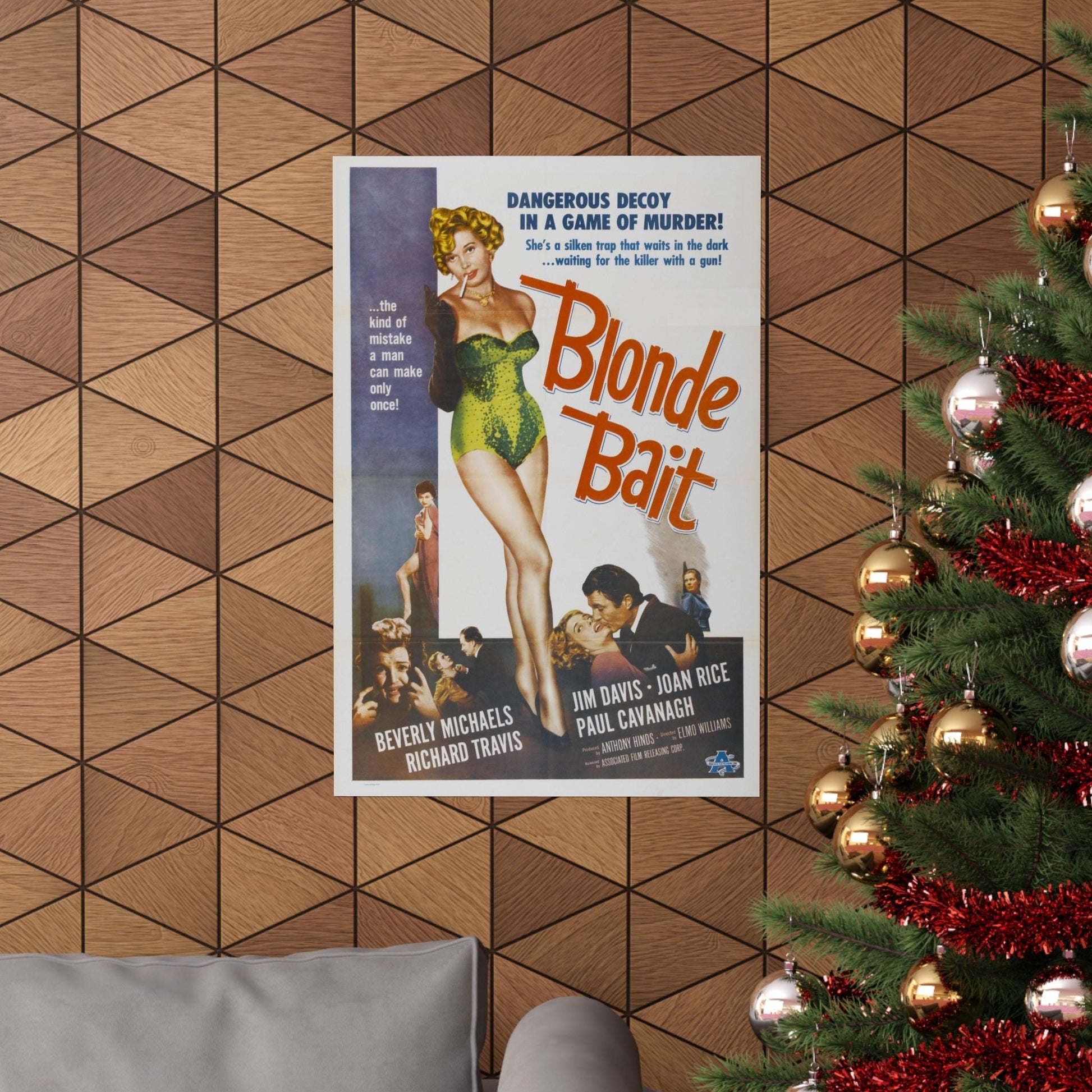 BLONDE BAIT 1956 - Paper Movie Poster-The Sticker Space