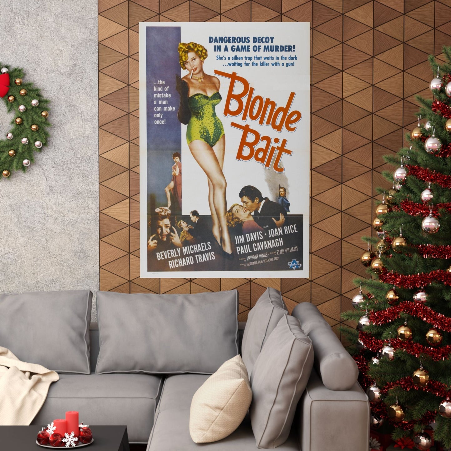 BLONDE BAIT 1956 - Paper Movie Poster-The Sticker Space