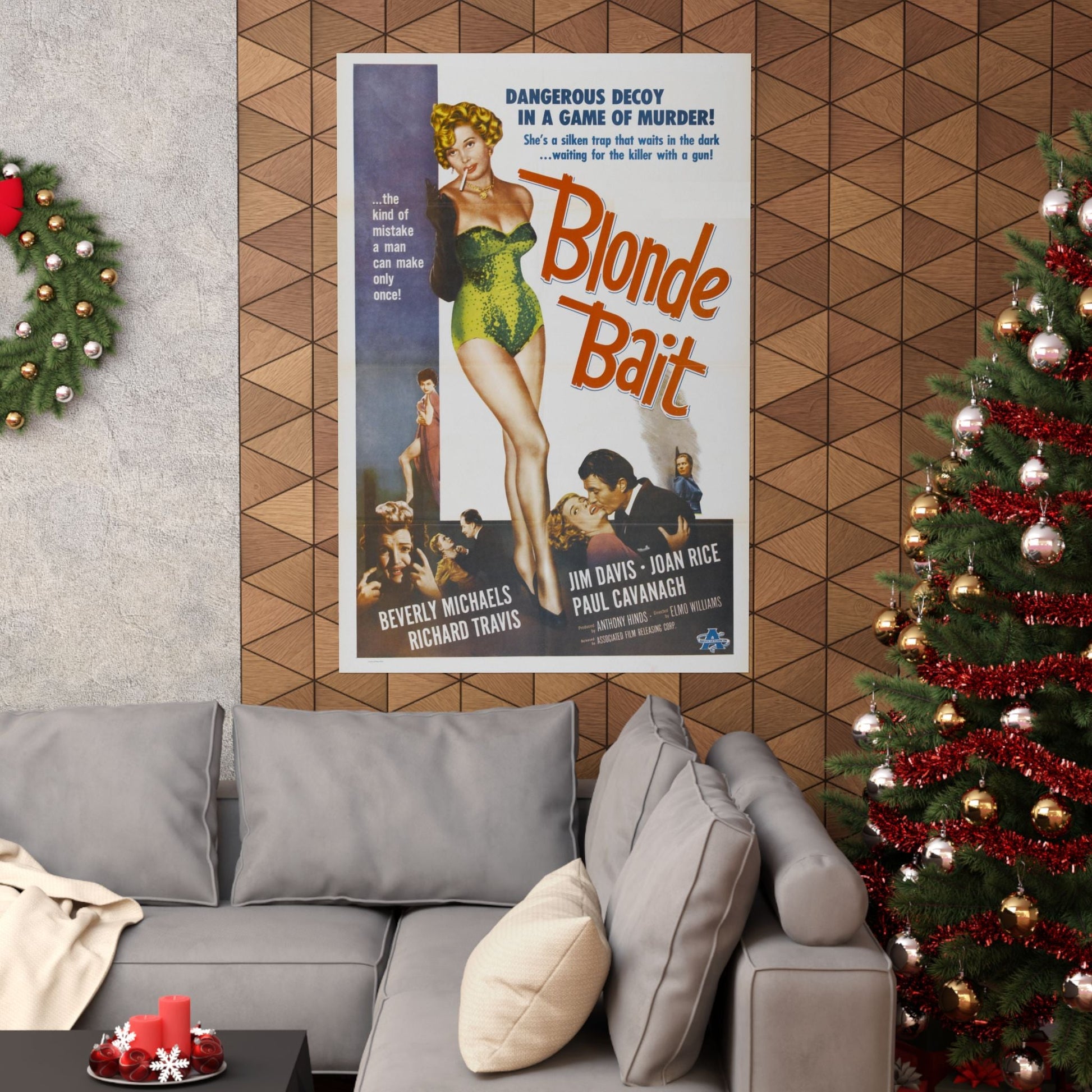 BLONDE BAIT 1956 - Paper Movie Poster-The Sticker Space