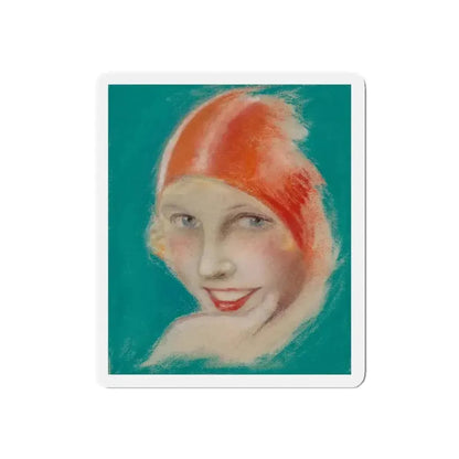 Blonde Beauty (Magazine Illustration) Refrigerator Magnet - The Sticker Space