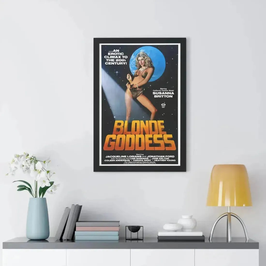 BLONDE GODDESS 1982 - Framed Movie Poster - The Sticker Space