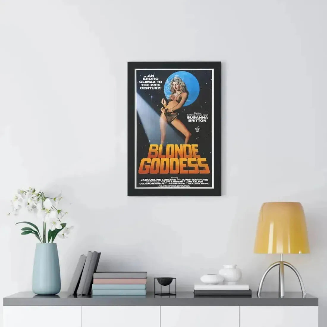 BLONDE GODDESS 1982 - Framed Movie Poster - The Sticker Space