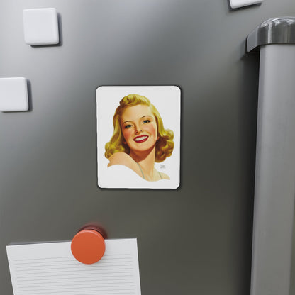 Blonde (Magazine Illustration) Refrigerator Magnet-The Sticker Space