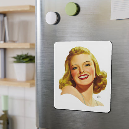 Blonde (Magazine Illustration) Refrigerator Magnet-The Sticker Space