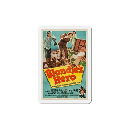 Blondies Hero 1950 Movie Poster Refrigerator Magnet 5 Inch - The Sticker Space