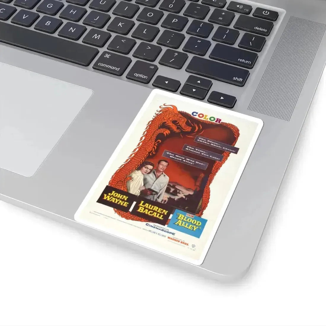 Blood Alley 1955 Movie Poster - STICKER Vinyl Kiss-Cut Decal - The Sticker Space