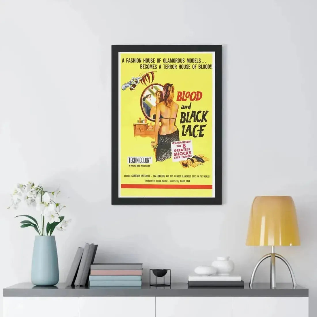 BLOOD AND BLACK LACE 1964 - Framed Movie Poster - The Sticker Space