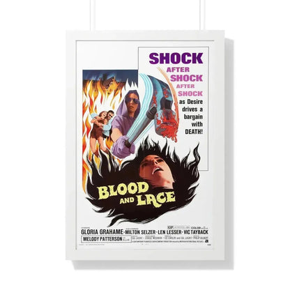 BLOOD AND LACE 1971 - Framed Movie Poster 20" x 30" White - The Sticker Space