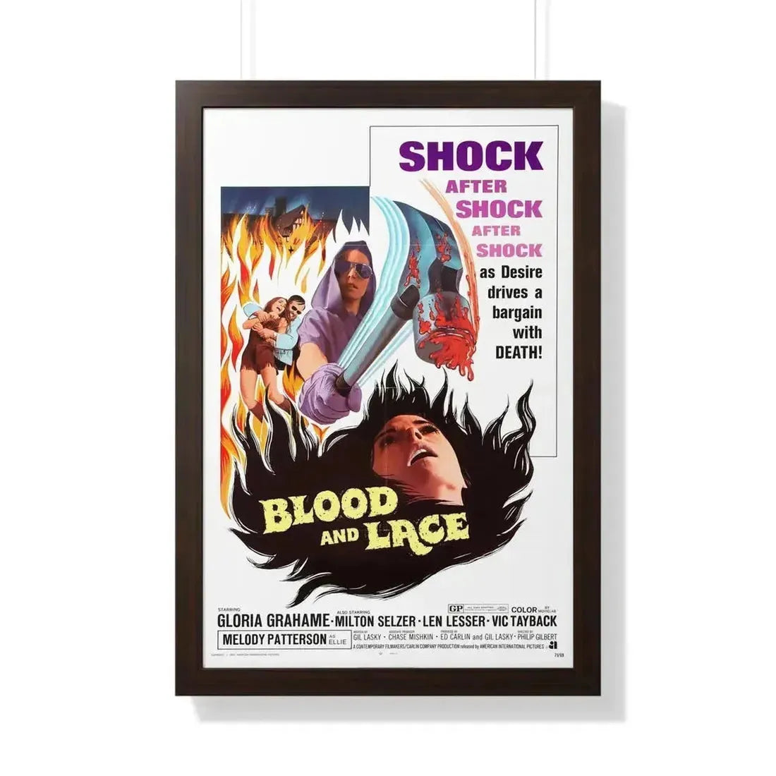BLOOD AND LACE 1971 - Framed Movie Poster - The Sticker Space