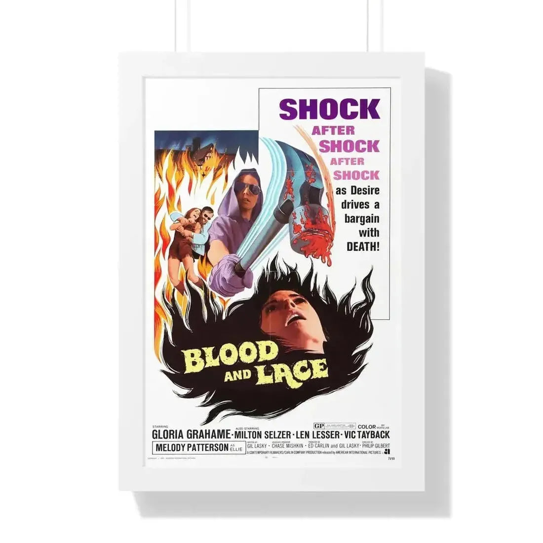 BLOOD AND LACE 1971 - Framed Movie Poster - The Sticker Space