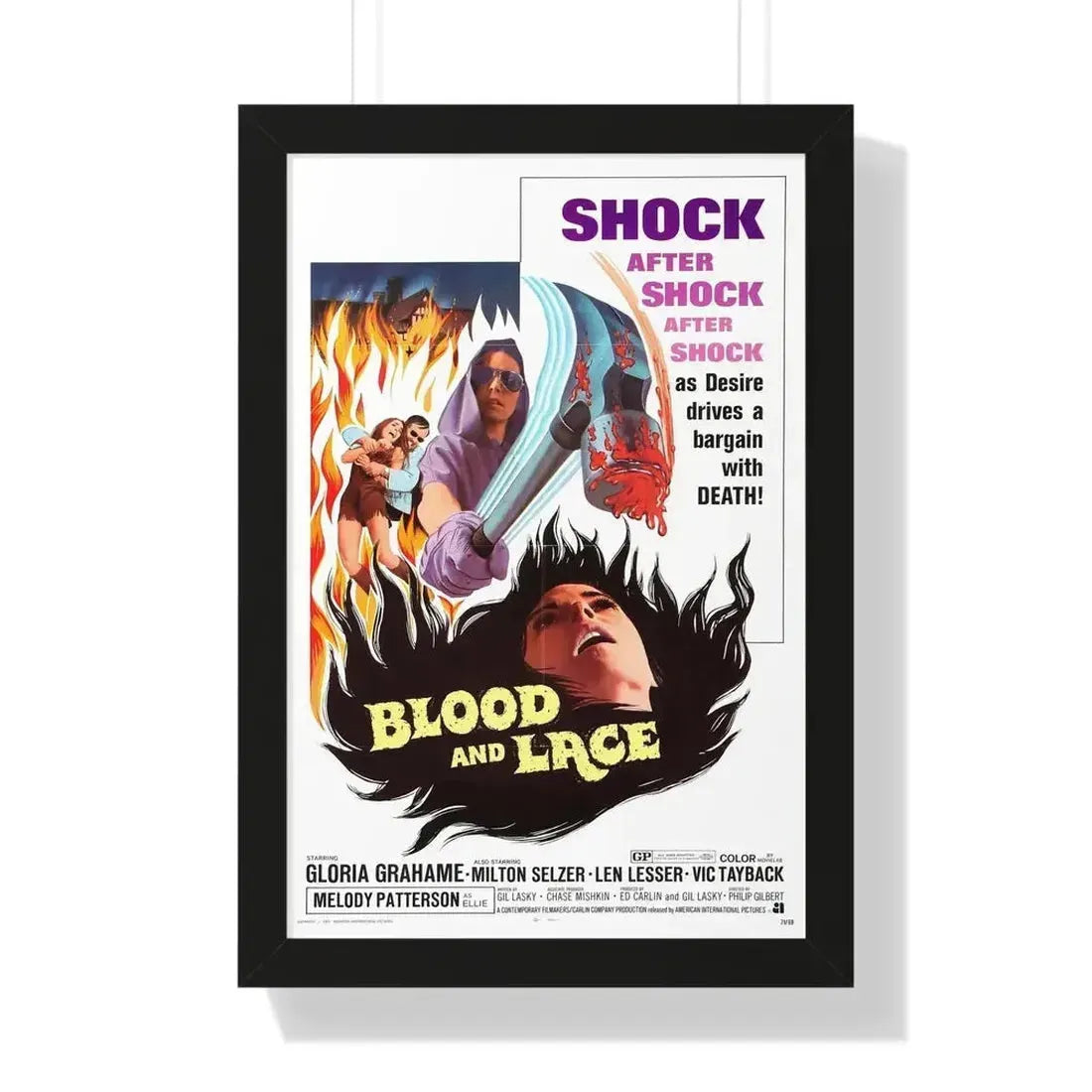 BLOOD AND LACE 1971 - Framed Movie Poster - The Sticker Space