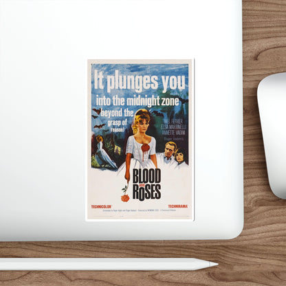 BLOOD AND ROSES 1960 Movie Poster STICKER Vinyl Die-Cut Decal-The Sticker Space