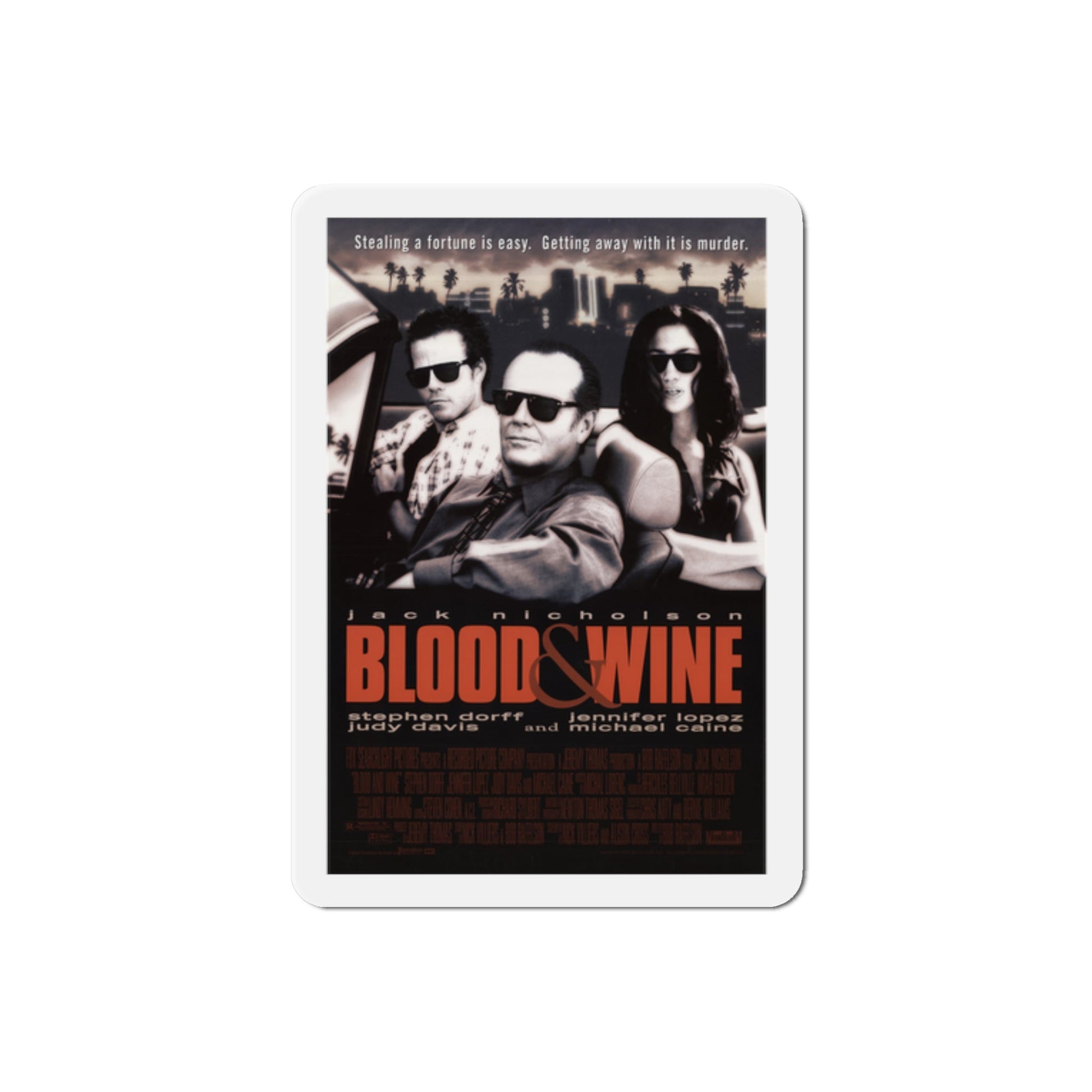 Blood And Wine 1997 Movie Poster Die-Cut Magnet-2" x 2"-The Sticker Space