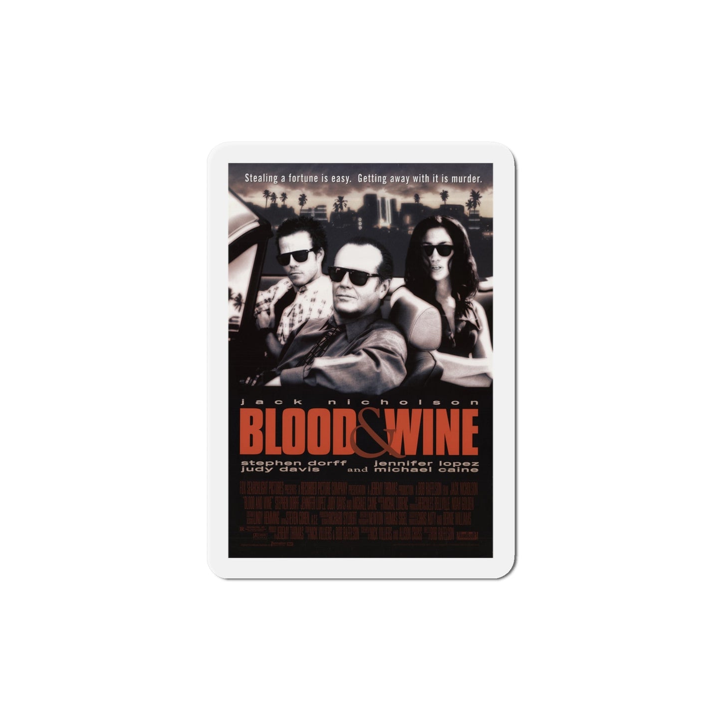 Blood And Wine 1997 Movie Poster Die-Cut Magnet-5" x 5"-The Sticker Space