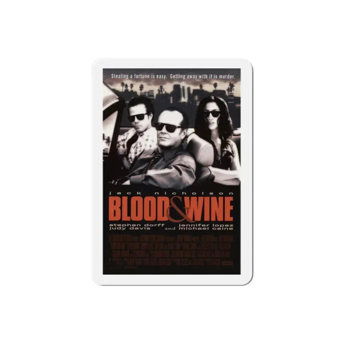 Blood And Wine 1997 Movie Poster Refrigerator Magnet 2 Inch - The Sticker Space