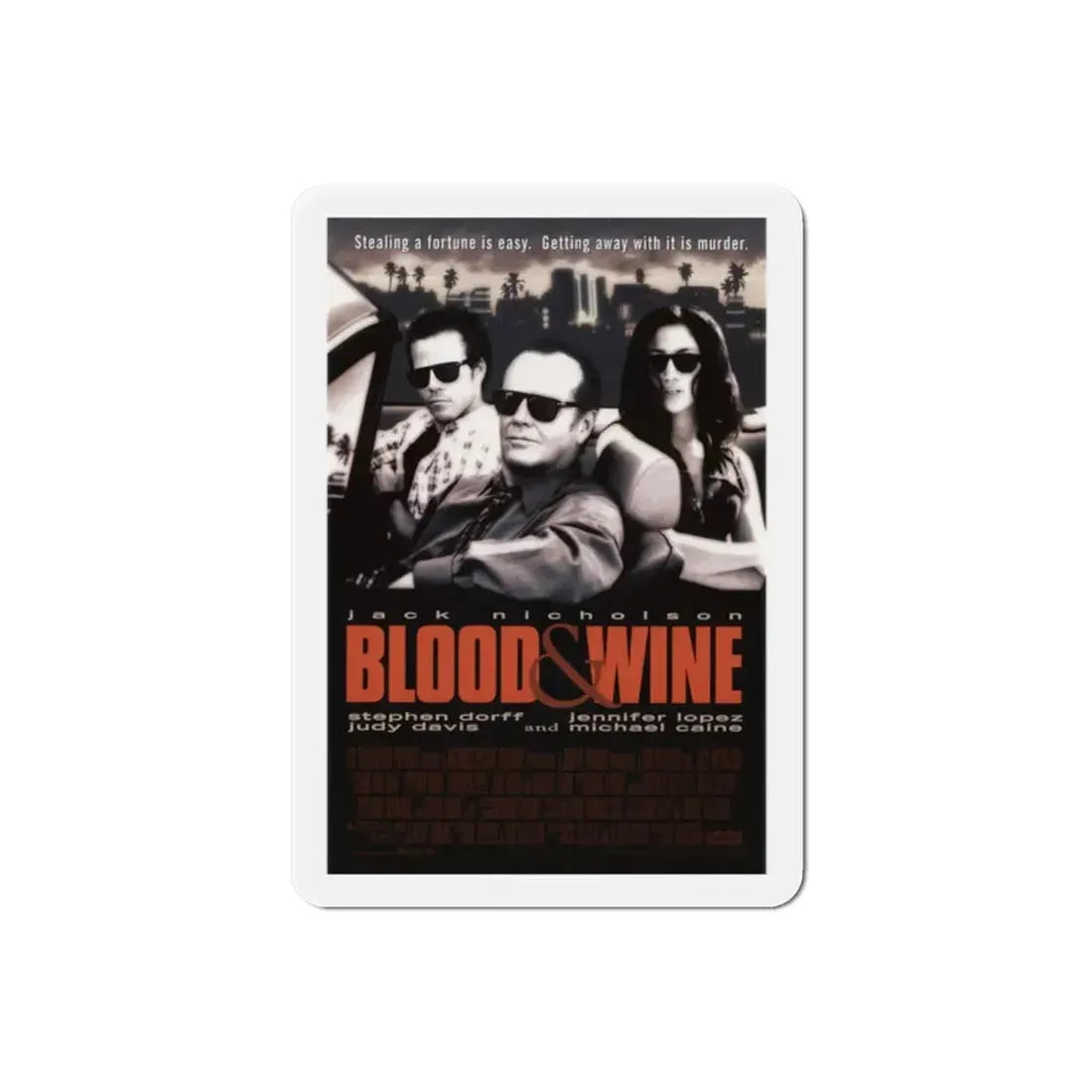 Blood And Wine 1997 Movie Poster Refrigerator Magnet - The Sticker Space