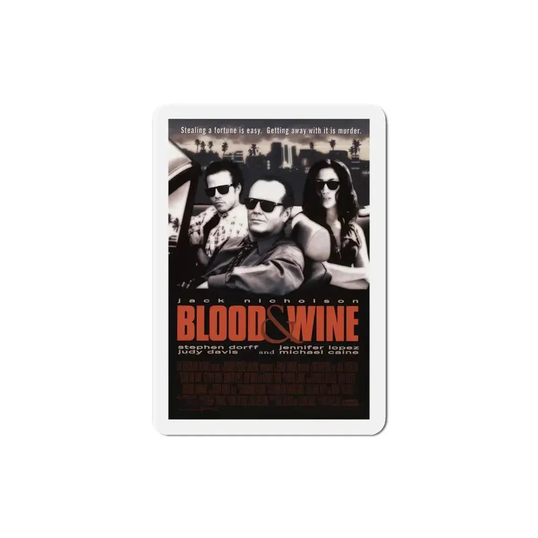 Blood And Wine 1997 Movie Poster Refrigerator Magnet - The Sticker Space