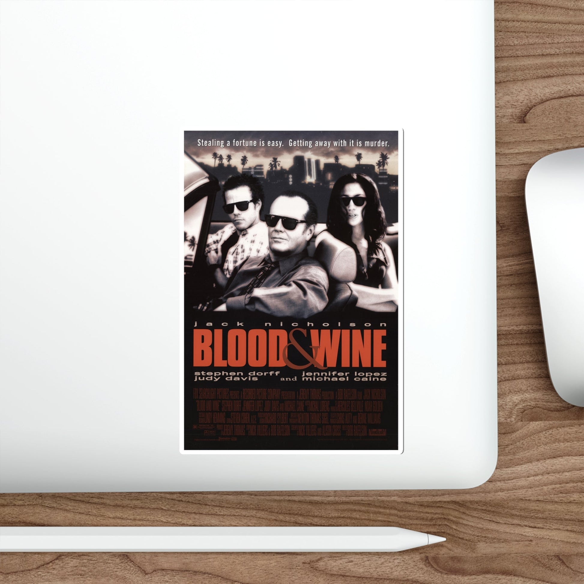 Blood And Wine 1997 Movie Poster STICKER Vinyl Die-Cut Decal-The Sticker Space