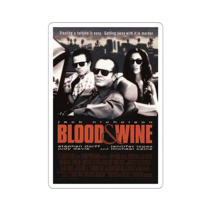 Blood And Wine 1997 Movie Poster STICKER Vinyl Die-Cut Decal 4 Inch - The Sticker Space