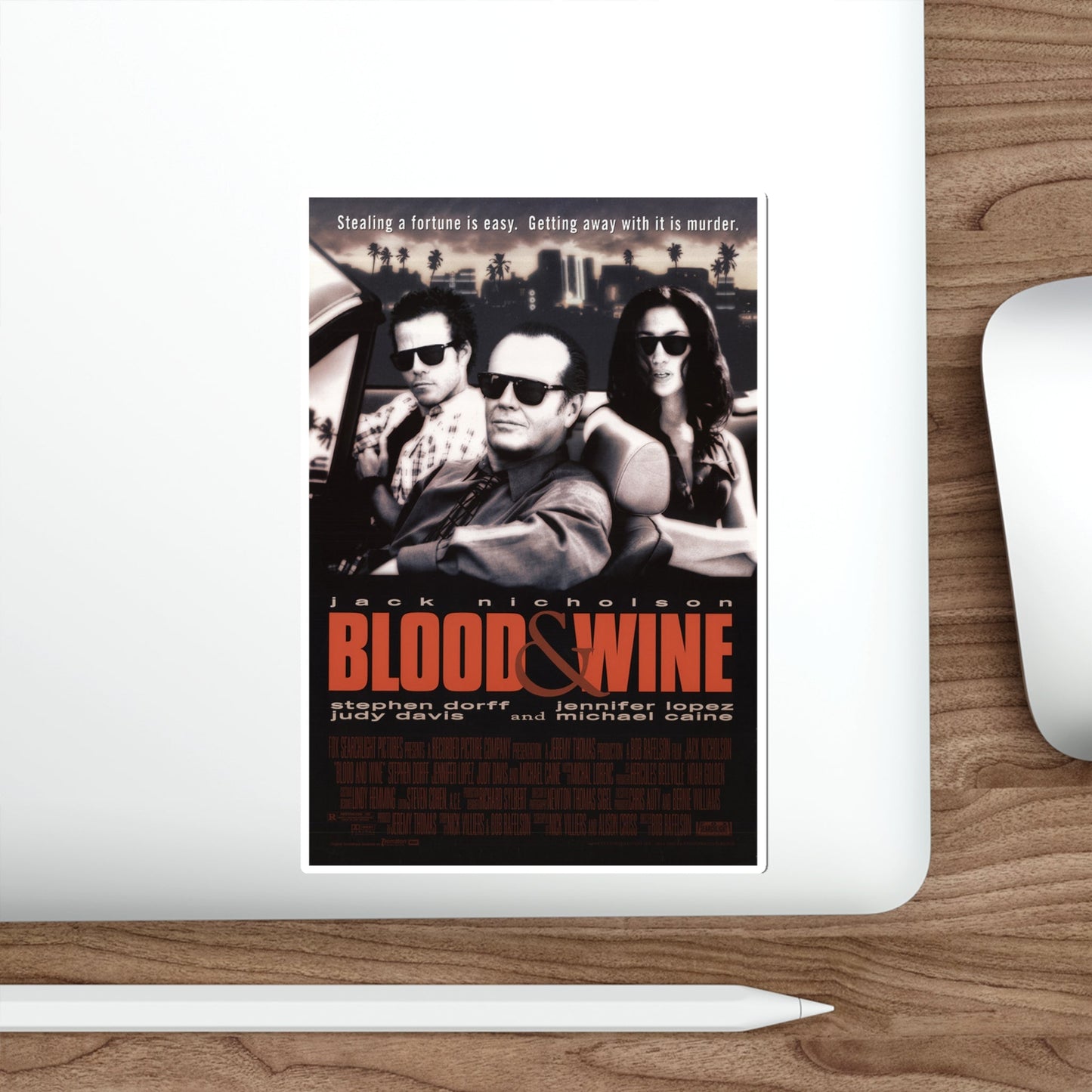 Blood And Wine 1997 Movie Poster STICKER Vinyl Die-Cut Decal-The Sticker Space