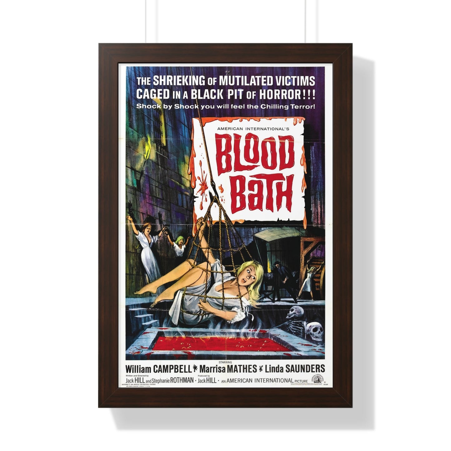 BLOOD BATH 1966 - Framed Movie Poster-16″ x 24″-The Sticker Space