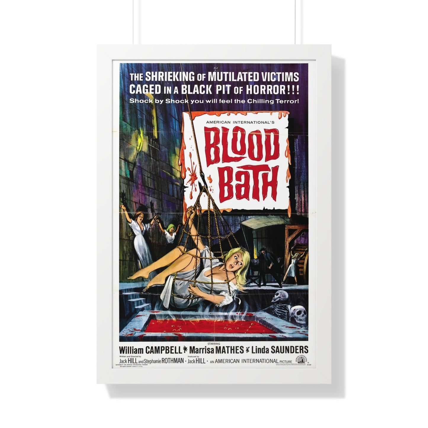 BLOOD BATH 1966 - Framed Movie Poster-20" x 30"-The Sticker Space