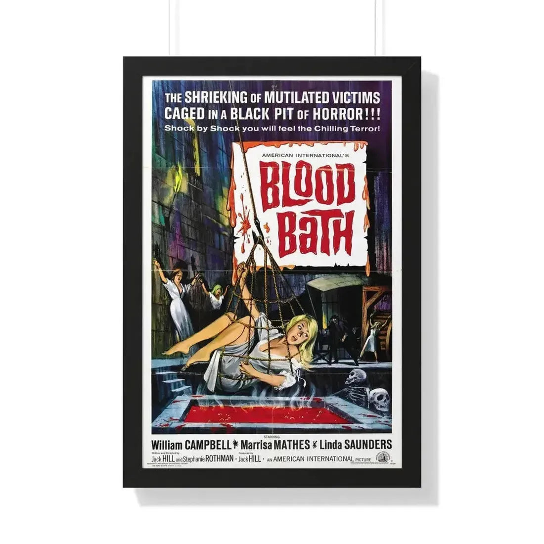 BLOOD BATH 1966 - Framed Movie Poster - The Sticker Space