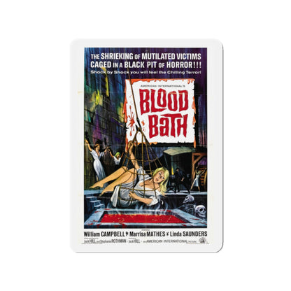 BLOOD BATH 1966 Movie Poster - Die-Cut Magnet-2" x 2"-The Sticker Space