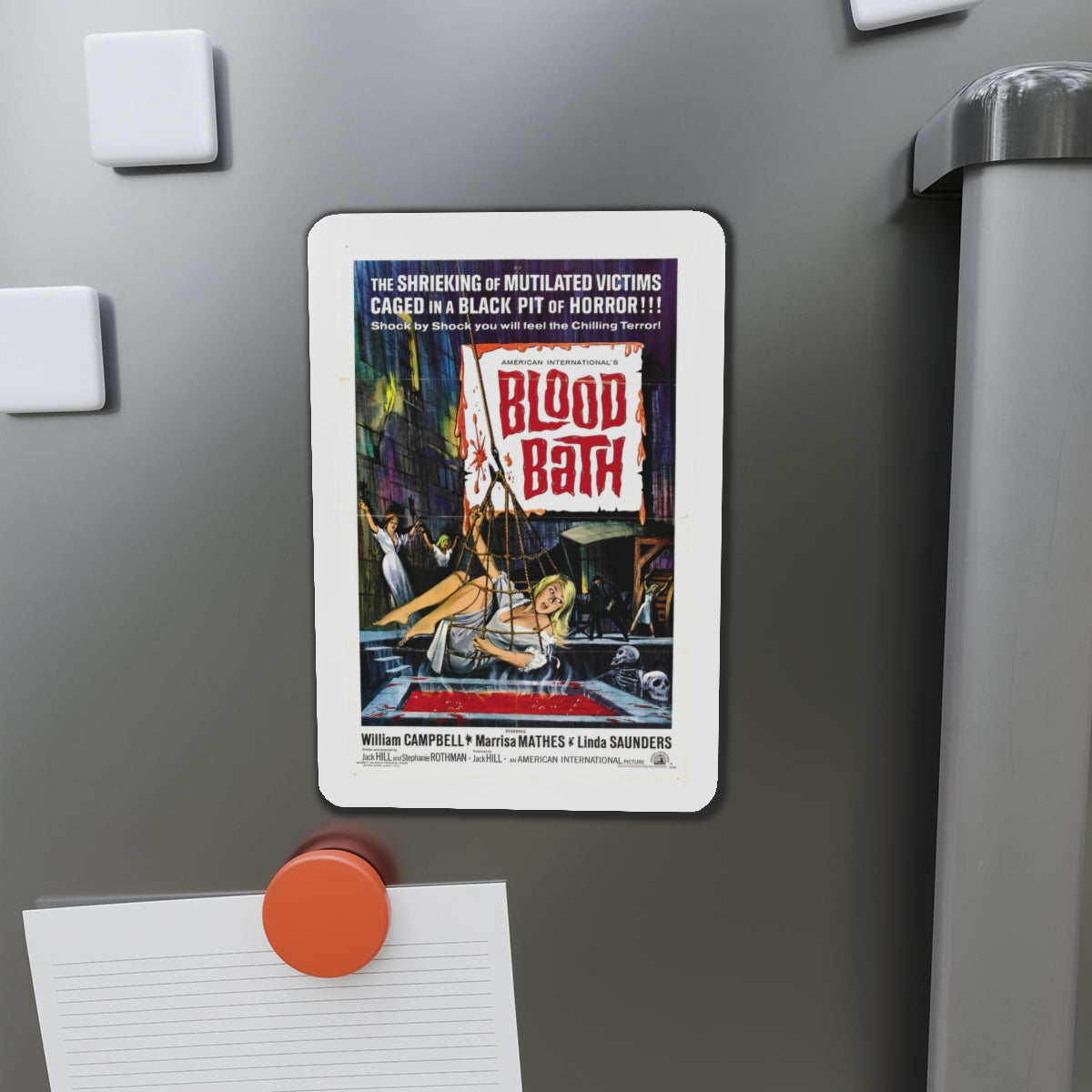 BLOOD BATH 1966 Movie Poster - Die-Cut Magnet-The Sticker Space