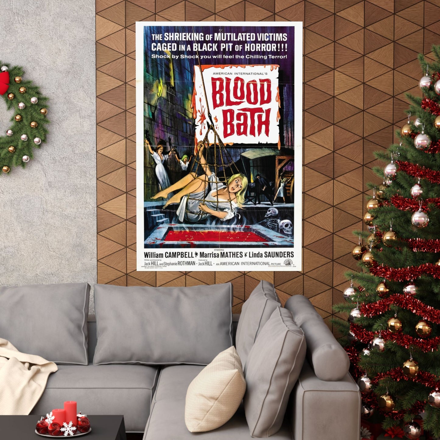 BLOOD BATH 1966 - Paper Movie Poster-The Sticker Space