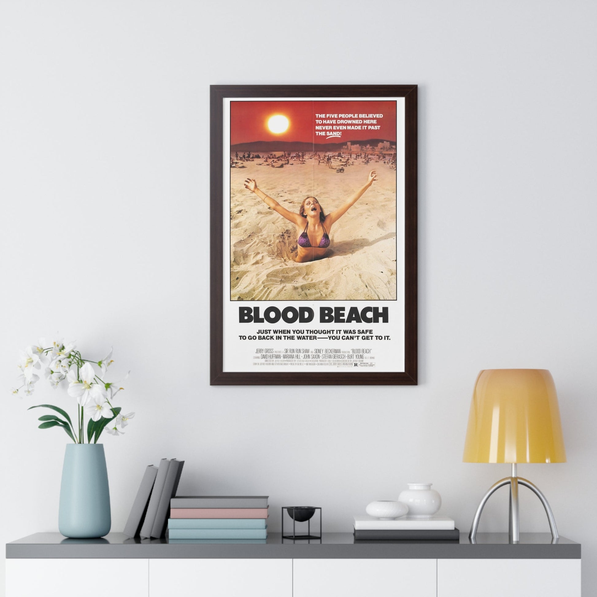 BLOOD BEACH 1981 - Framed Movie Poster-The Sticker Space