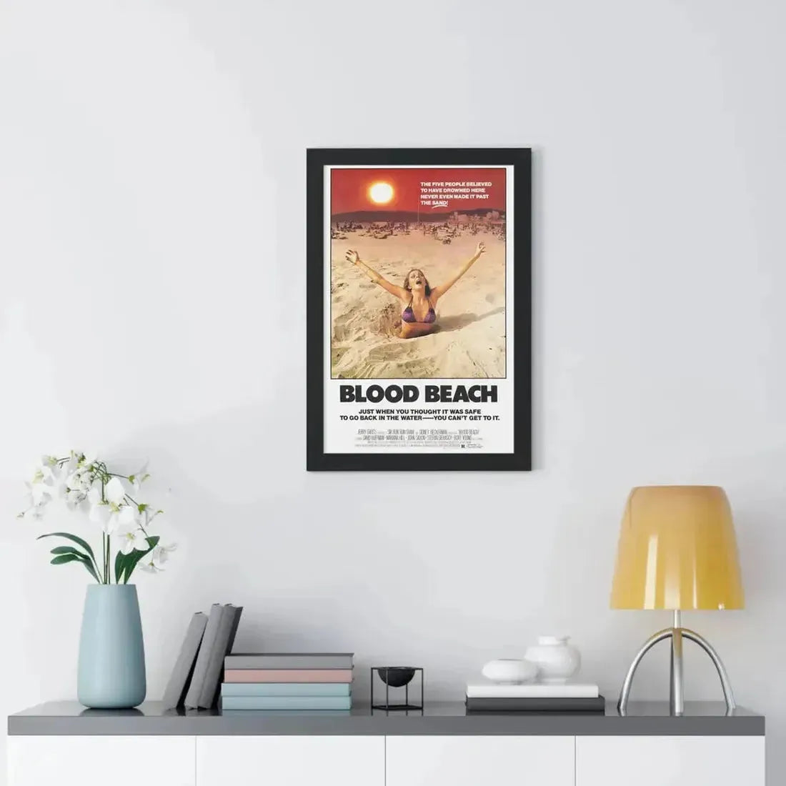 BLOOD BEACH 1981 - Framed Movie Poster - The Sticker Space