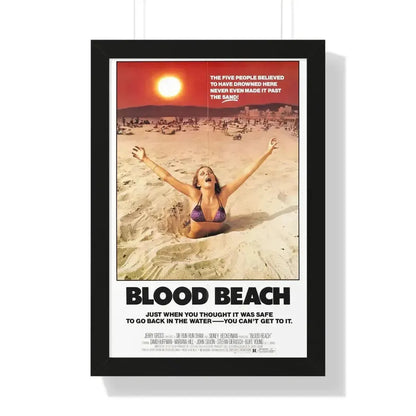 BLOOD BEACH 1981 - Framed Movie Poster - The Sticker Space