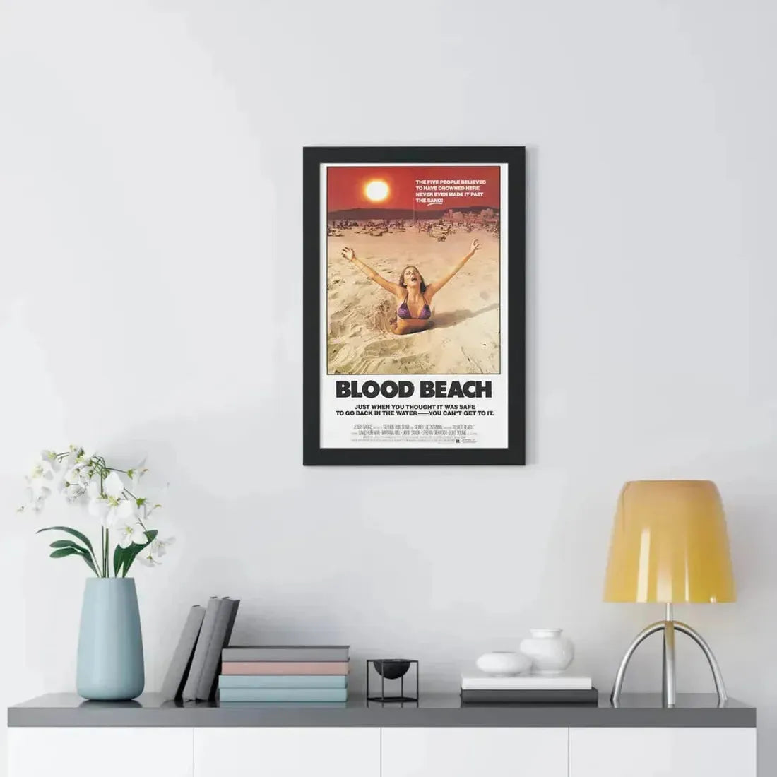 BLOOD BEACH 1981 - Framed Movie Poster - The Sticker Space