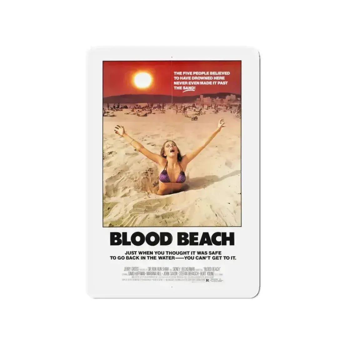BLOOD BEACH 1981 Movie Poster - Refrigerator Magnet - The Sticker Space