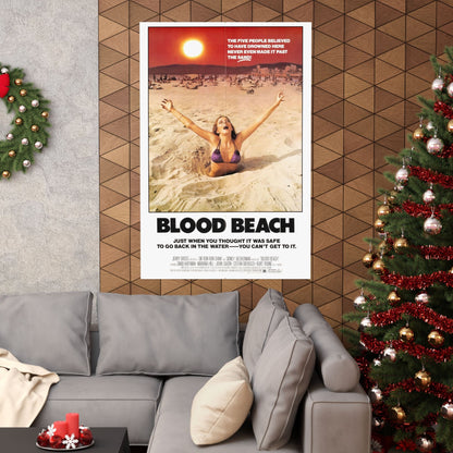 BLOOD BEACH 1981 - Paper Movie Poster-The Sticker Space