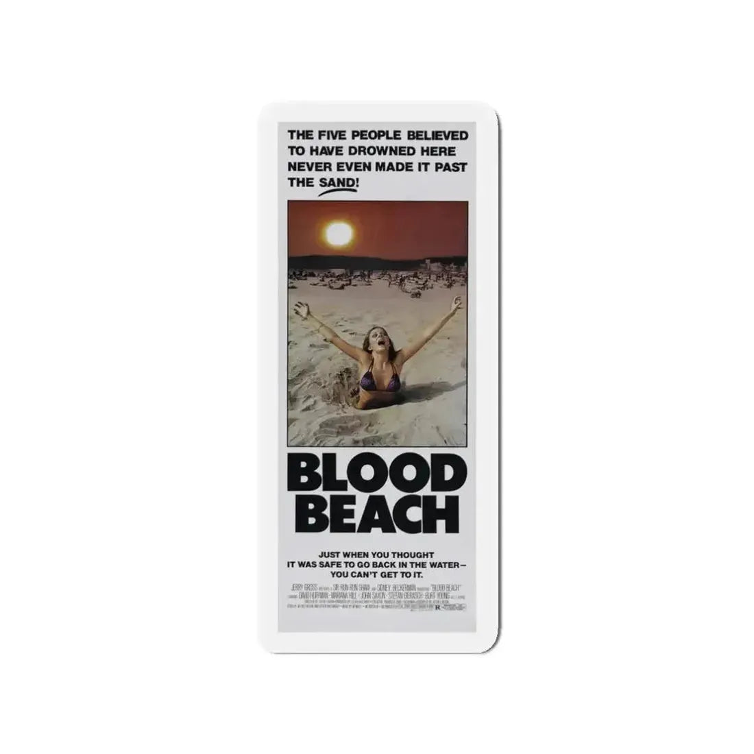 BLOOD BEACH (2) 1981 Movie Poster - Refrigerator Magnet - The Sticker Space